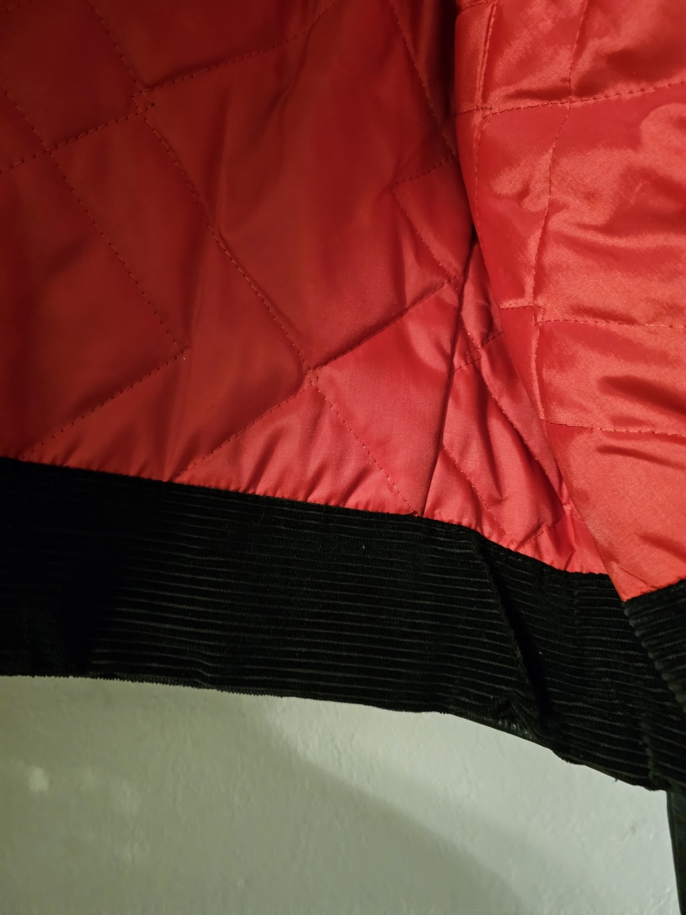 Vimtage Searse  Black Leather Biker Jacket with Red Quilted Lining Size L - Picture 11 of 13
